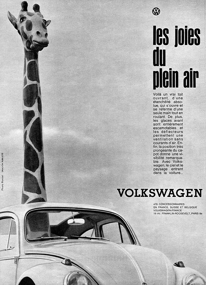 Advert Volkswagen 1961