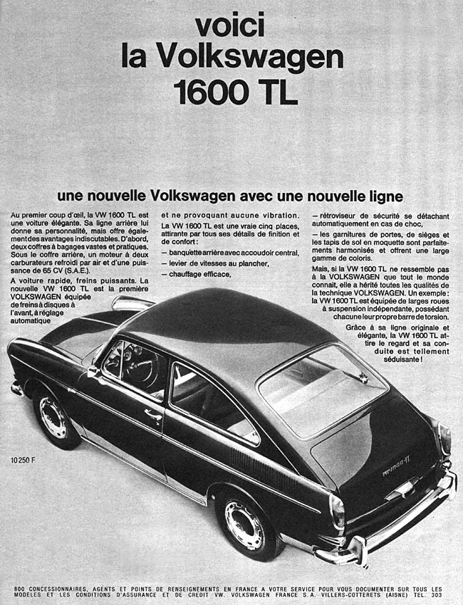 Advert Volkswagen 1965