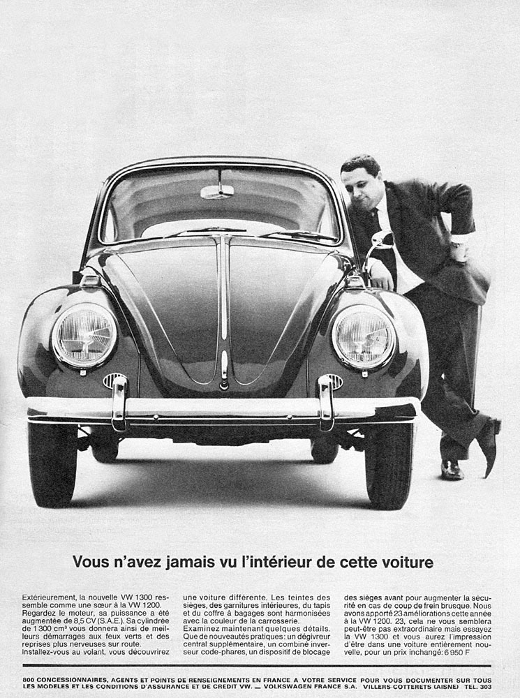 Advert Volkswagen 1965