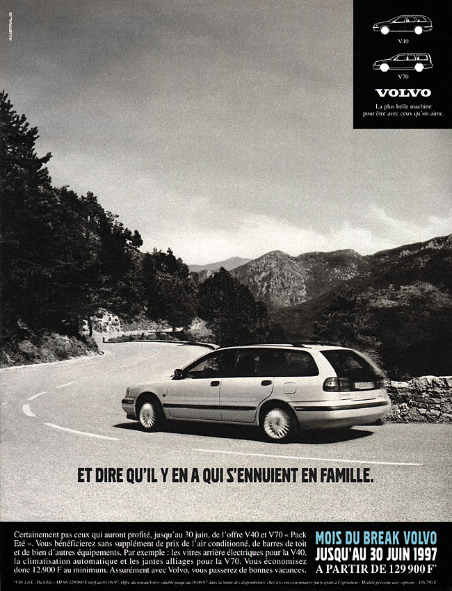 Advert Volvo 1997