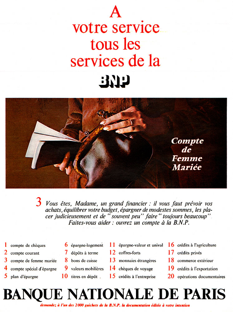 Advert BNP 1966