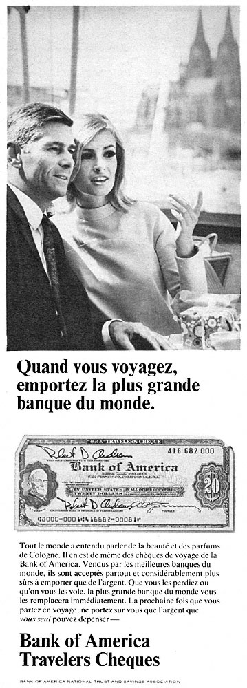 Advert Bank of America 1968