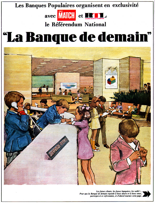 Advert Banque Populaire 1967