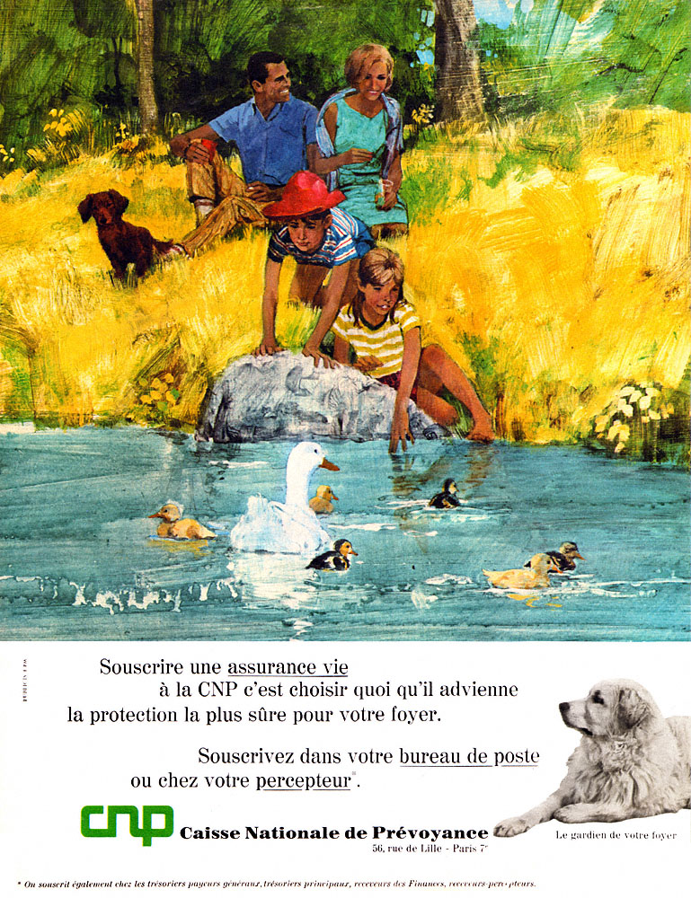 Advert Caisse Pr�voyance 1968
