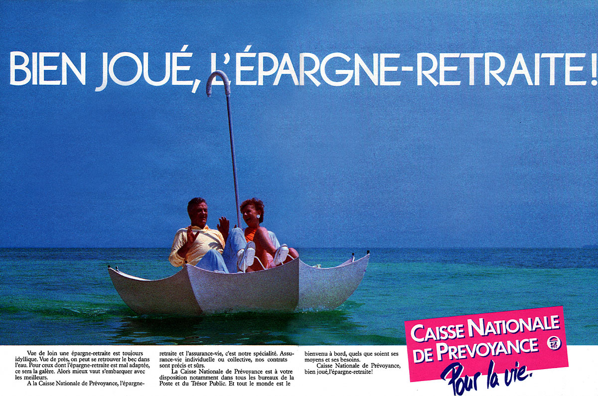 Advert Caisse Prvoyance 1986