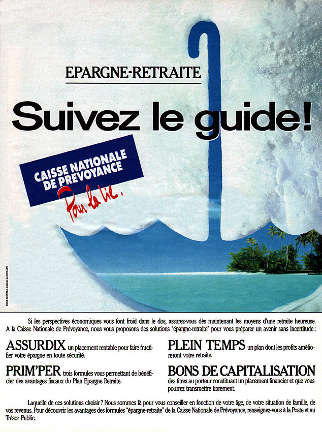 Advert Caisse Prvoyance 1988