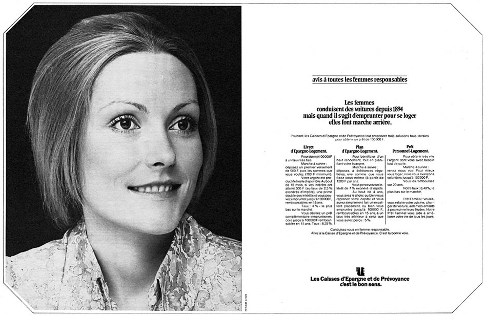 Advert Caisse Epargne 1972