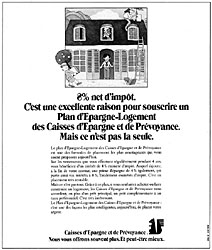 Advert Caisse Epargne 1974