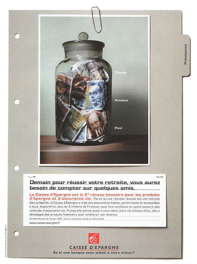 Advert Caisse Epargne 2000