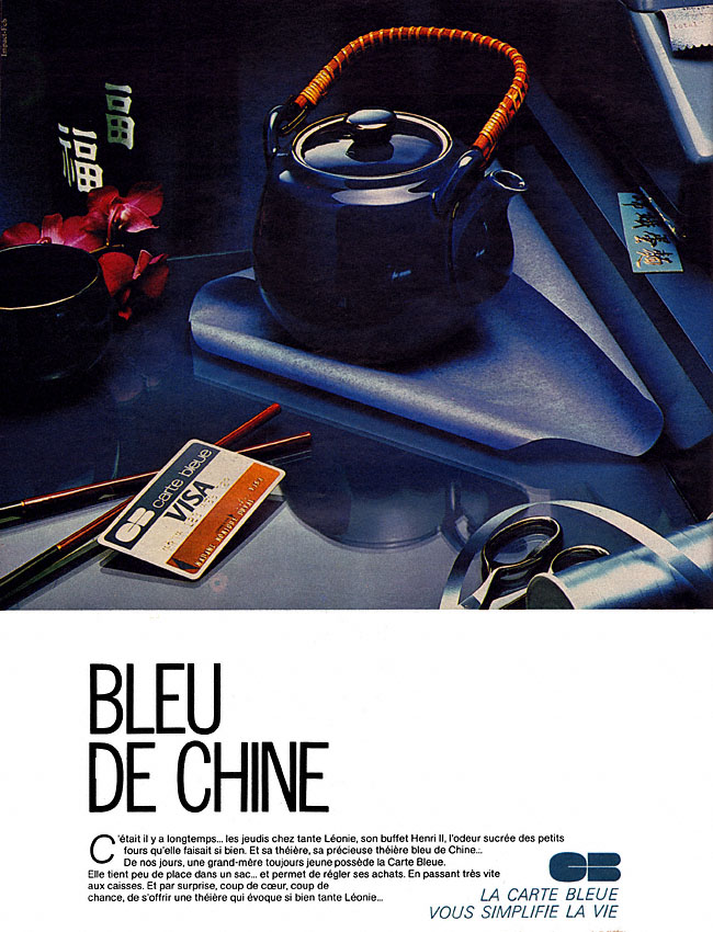 Advert Carte bleue 1982