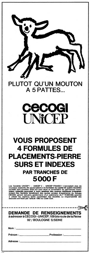 Advert Cecogi 1968