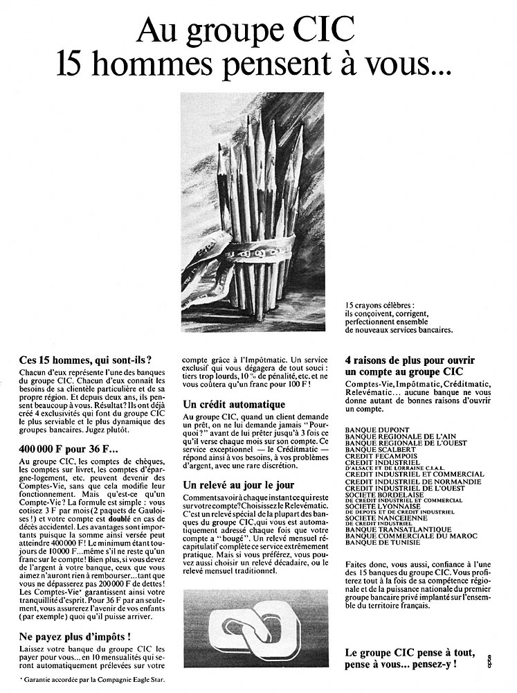 Advert Cic 1969