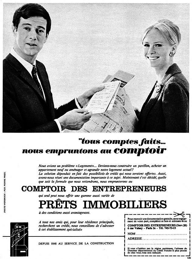 Advert Comptoir des entrepreneurs 1966