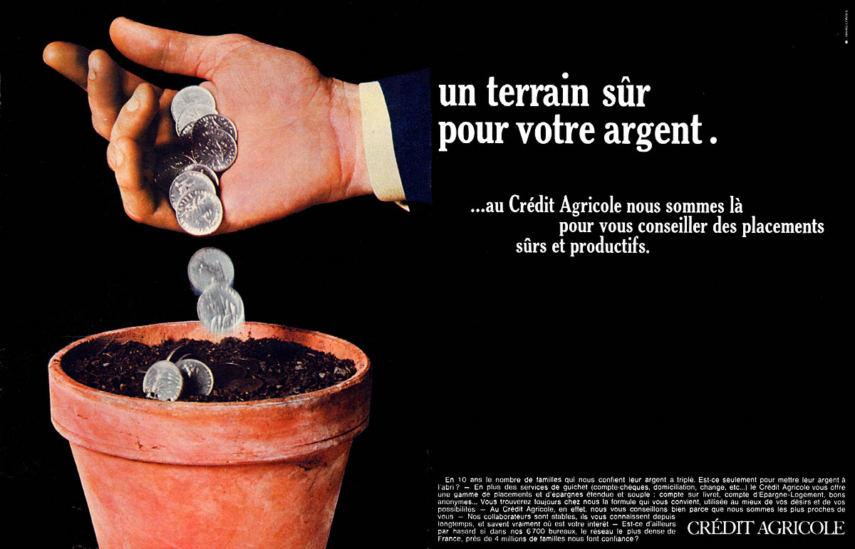 Advert Credit Agricole 1968