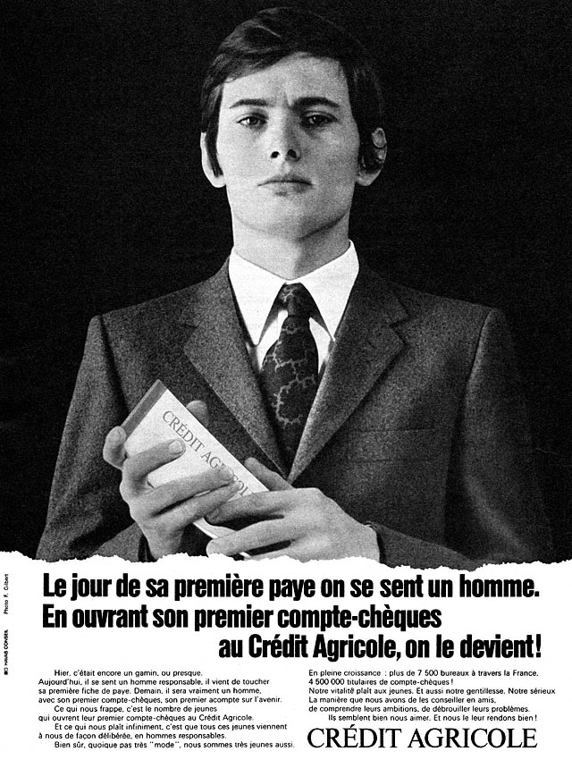 Advert Credit Agricole 1970