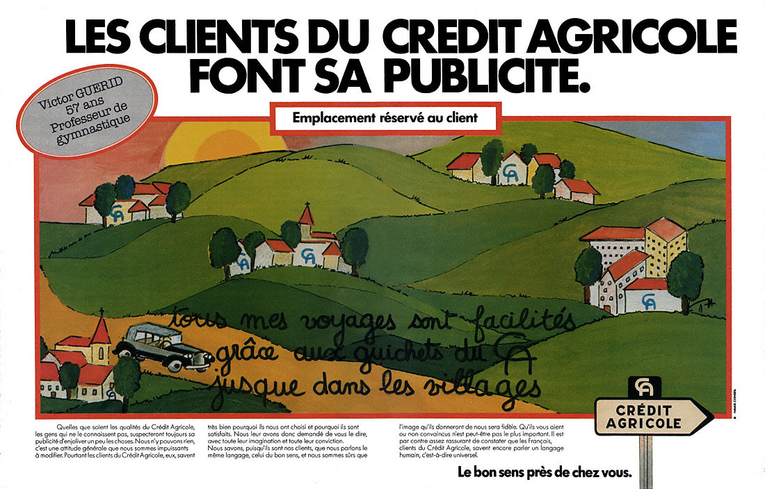 Advert Credit Agricole 1979