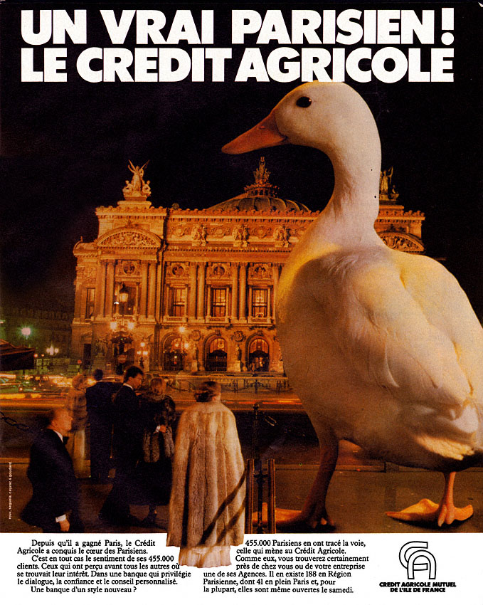 Advert Credit Agricole 1981