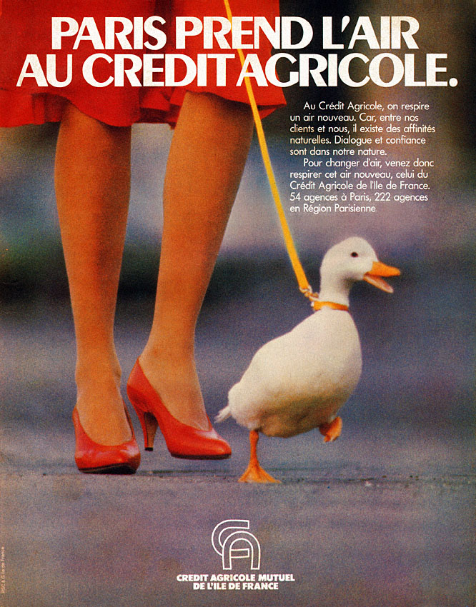 Advert Credit Agricole 1983
