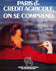 Advert Crdit Agricole 1984