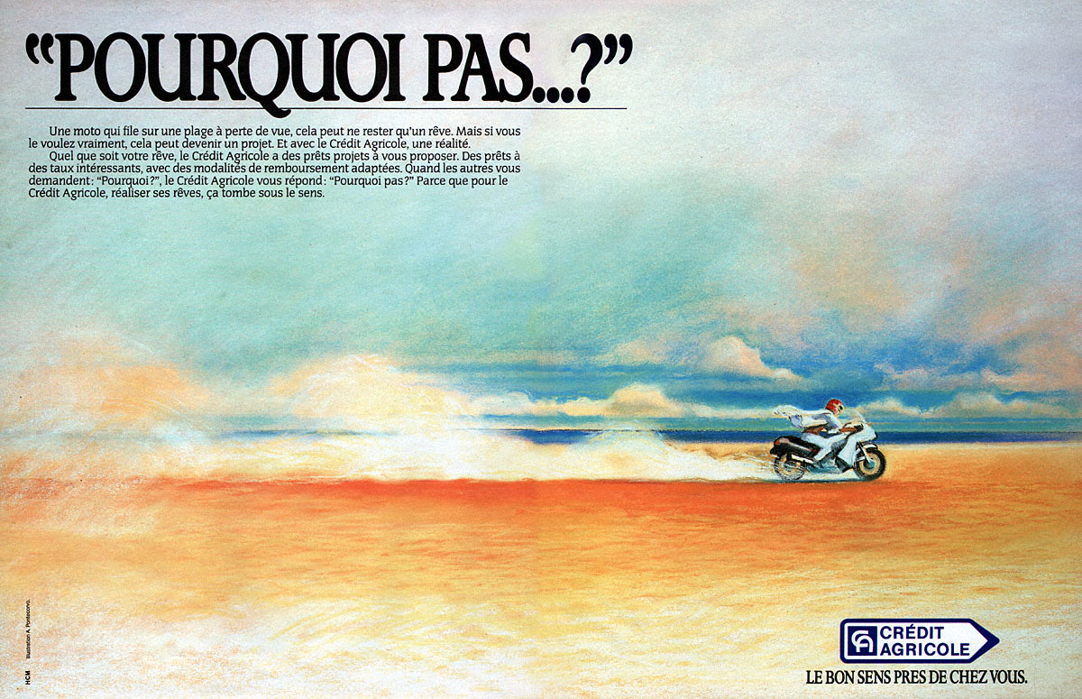 Advert Credit Agricole 1986