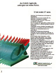 Advert Crdit Agricole 1989