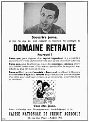 Advert Crdit Agricole 1960