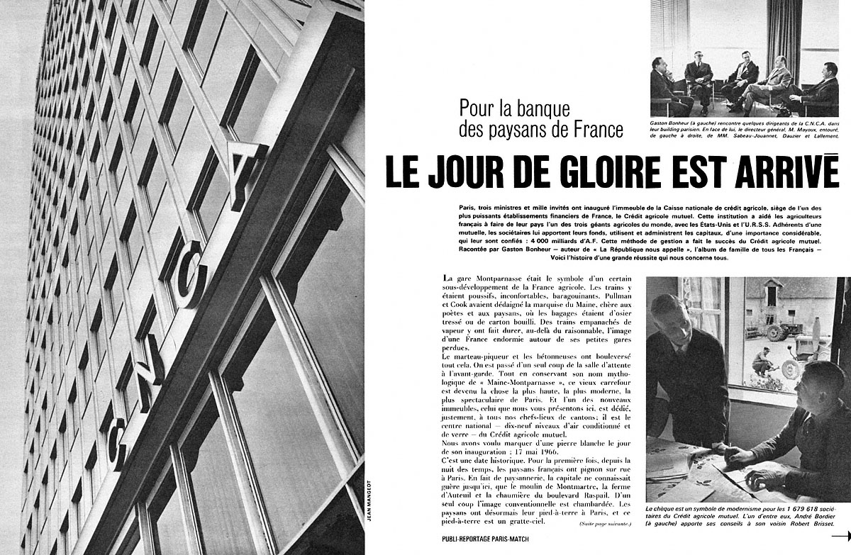 Advert Credit Agricole 1966