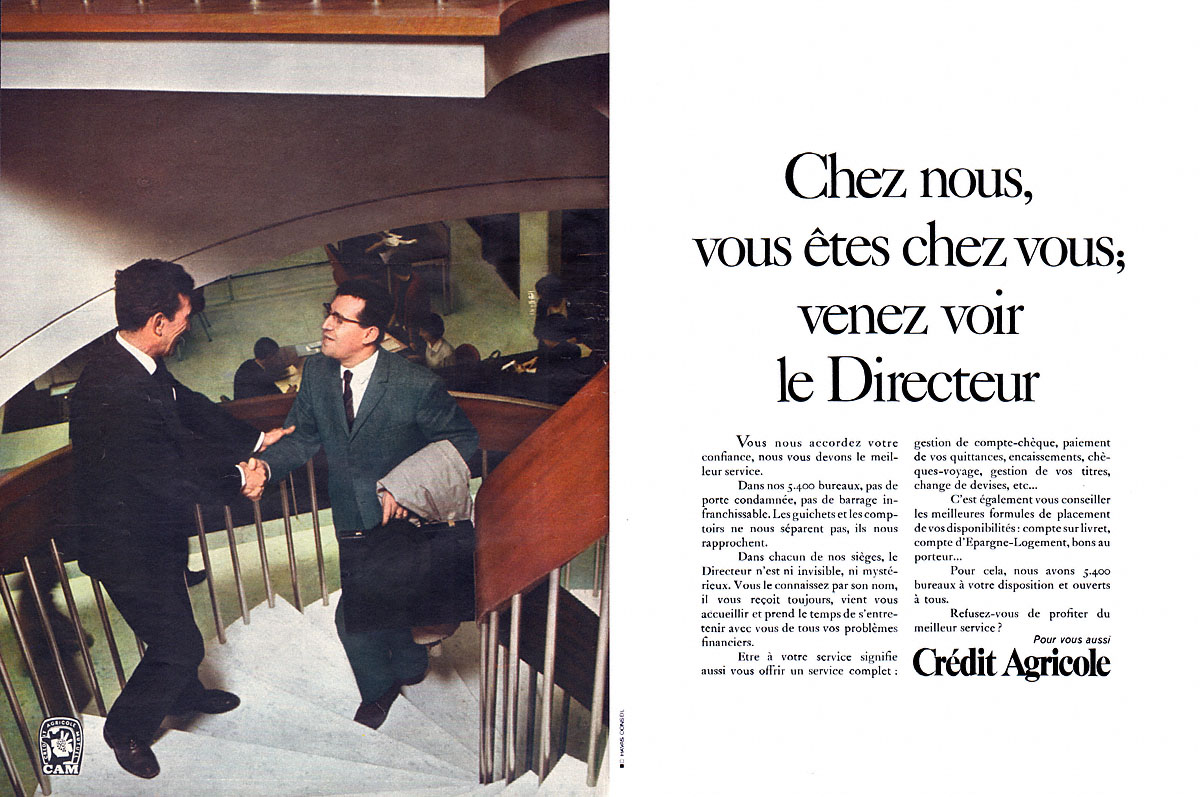Advert Credit Agricole 1967