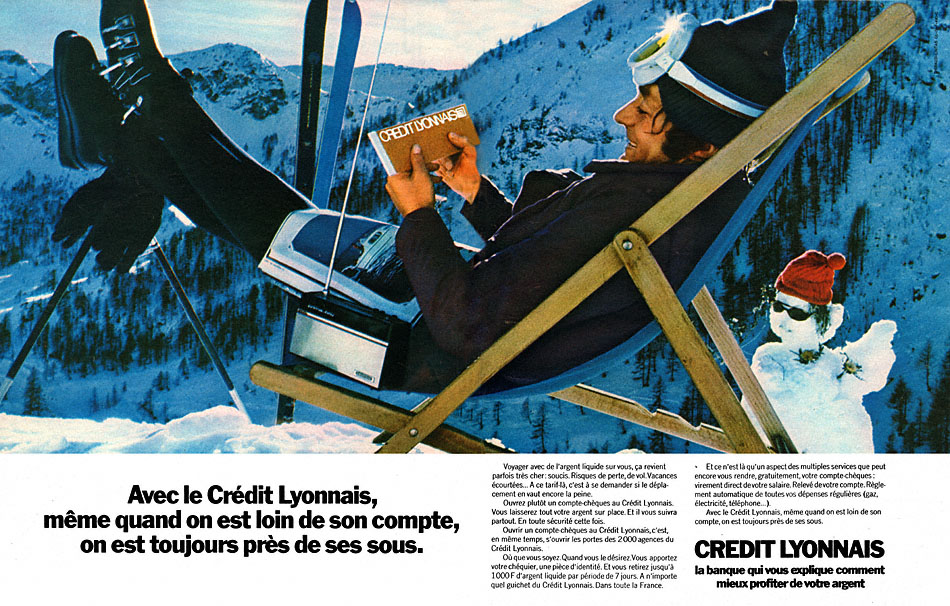 Advert Credit Lyonnais 1971