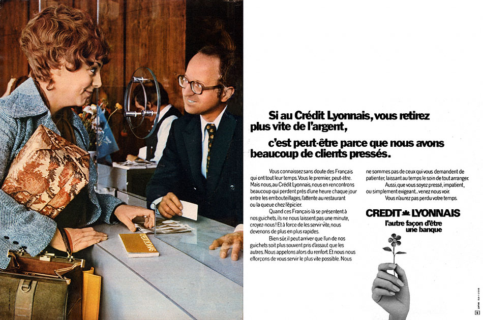 Advert Crdit Lyonnais 1972