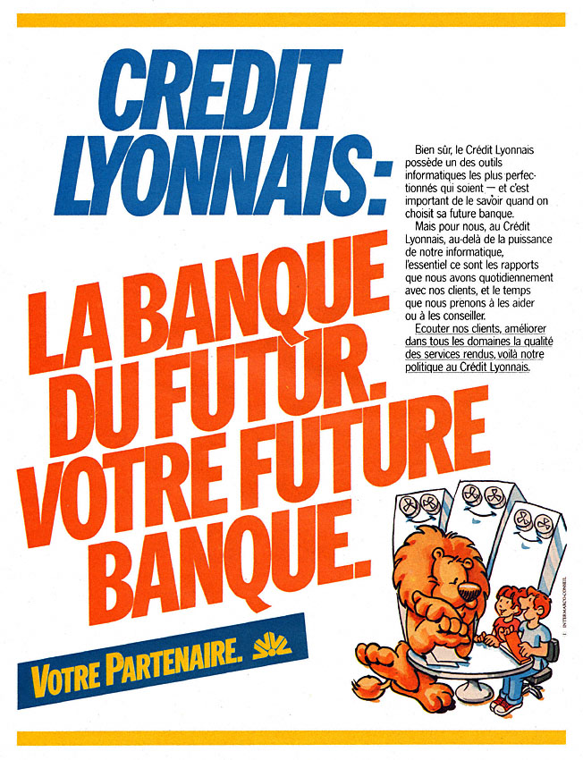 Advert Crdit Lyonnais 1981