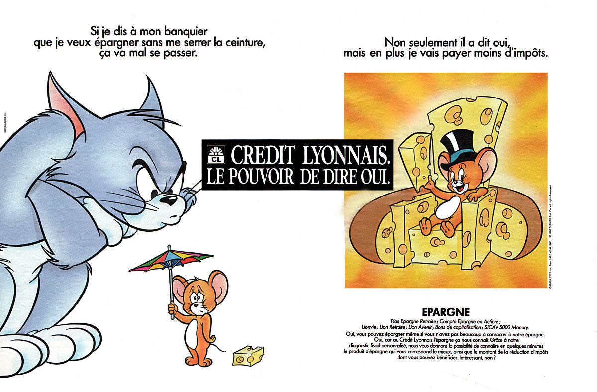 Advert Crdit Lyonnais 1988