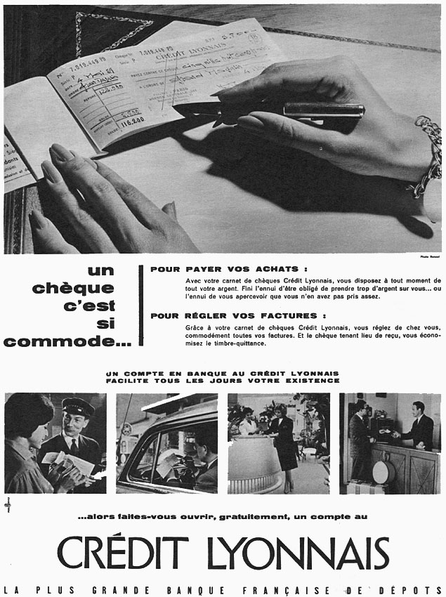 Advert Credit Lyonnais 1959