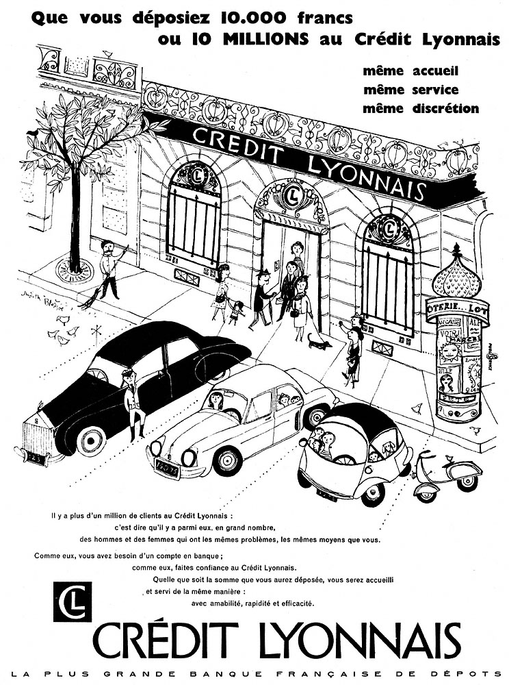 Advert Credit Lyonnais 1959