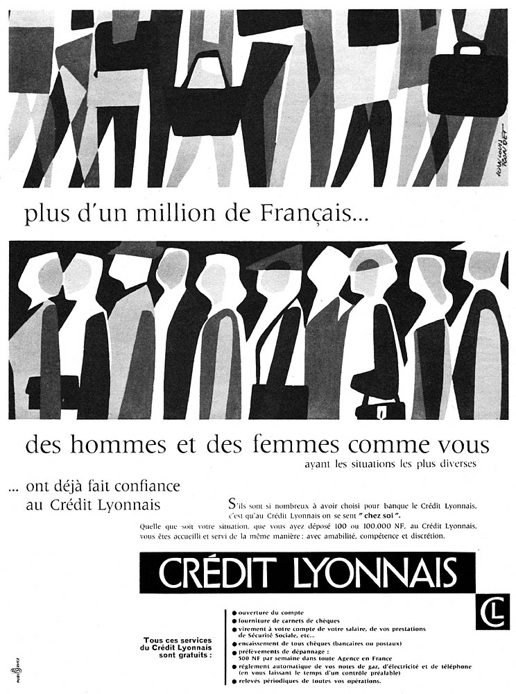 Advert Credit Lyonnais 1960