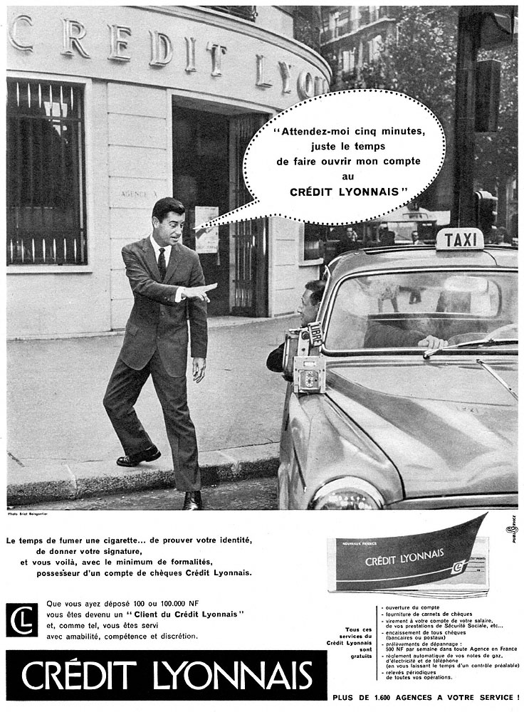 Advert Credit Lyonnais 1960