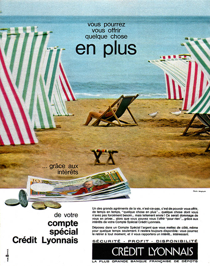 Advert Credit Lyonnais 1964