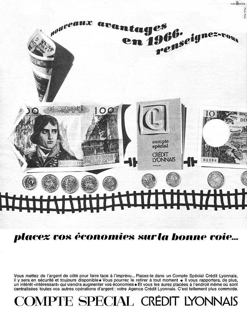 Advert Credit Lyonnais 1966