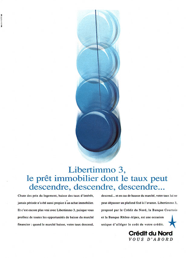 Advert Credit du nord 1996