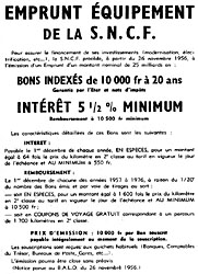 Advert Emprunts 1957