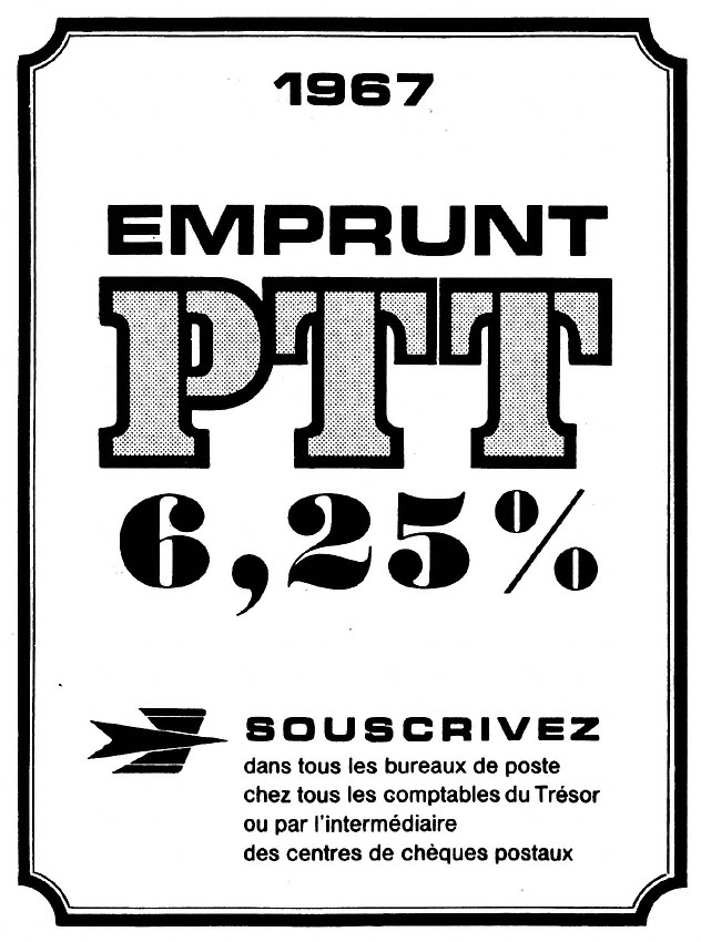 Advert Emprunts 1967