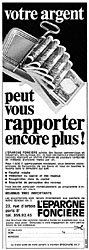 Advert Epargne Foncire 1968