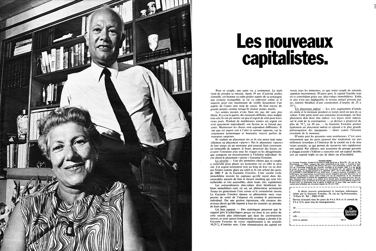 Advert Garantie fonci�re 1969
