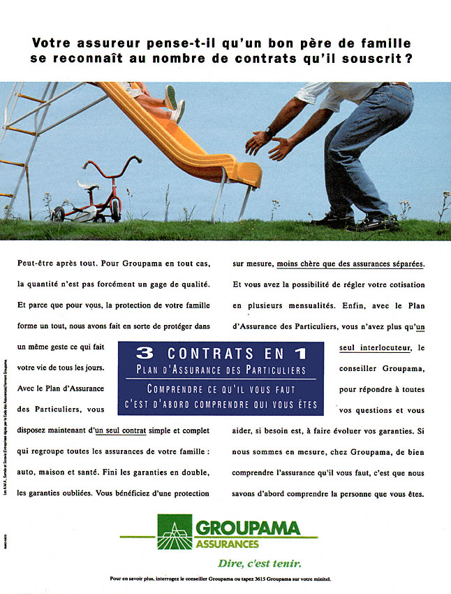 Advert Groupama 1992