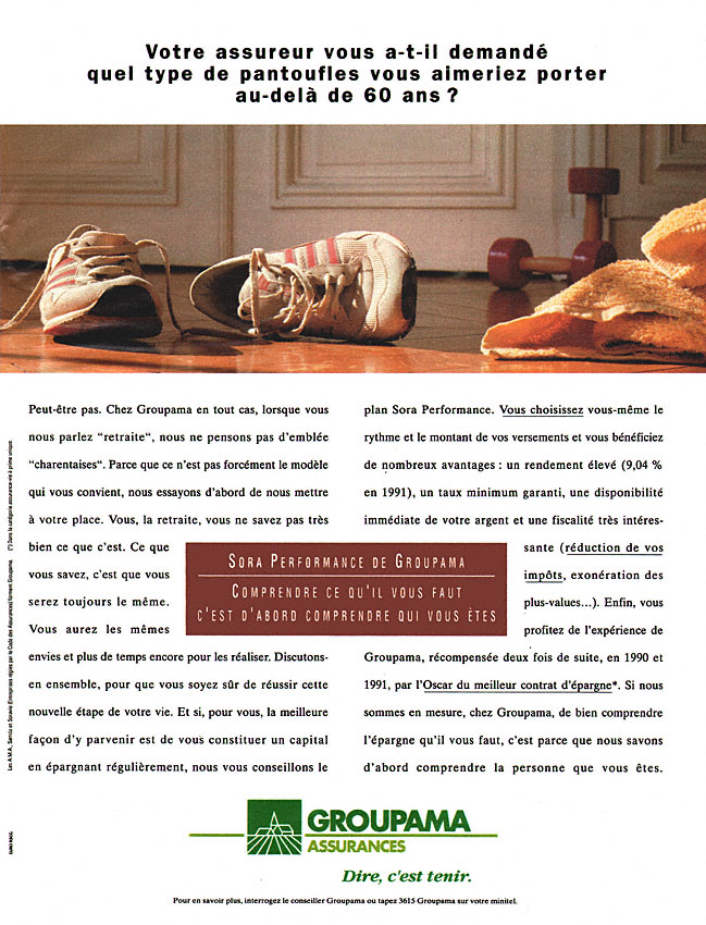 Advert Groupama 1992