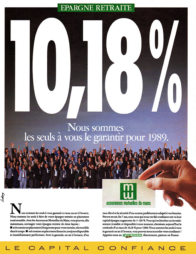 Advert Mutuelles du Mans 1988