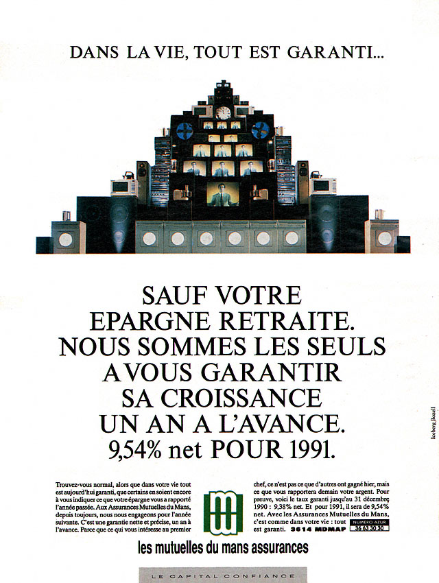 Advert Mutuelles du Mans 1990