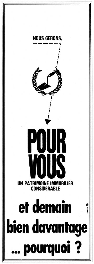 Advert Patrimoine Foncier 1970