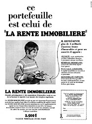 Advert Rente Immobilire 1967