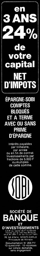 Advert Sobi 1971